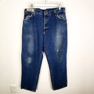 Dickies Distressed Blue Denim Jeans Size 36 x 32 Utility Streetwear Urban